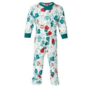 Family Pajamas Matching Baby One Piece Pajama, Mittens, 24 Month